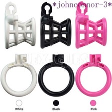 2024 Resin Male Chastity Device Inverted Cage for Men Locking Belt with 4 Rings