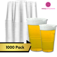 Plastic Pint Glasses 20oz, 570ml/ Half Pint Cups Plastic Party Glasses Reusable