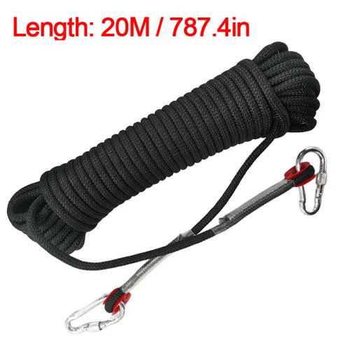20m Heavy Duty Rock Mountain Climbing Rope Cord Outdoor Safety Use Emergency UK - Picture 6 of 9