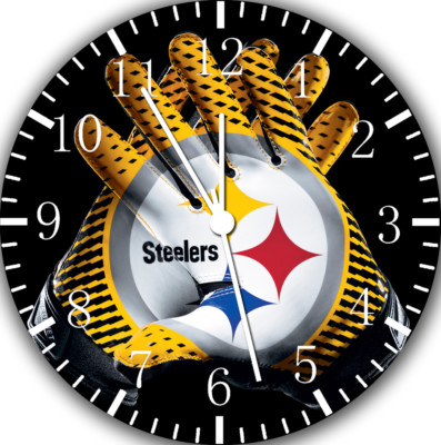 Pittsburgh Steelers Frameless Borderless Wall Clock Nice For Gifts or Decor F07