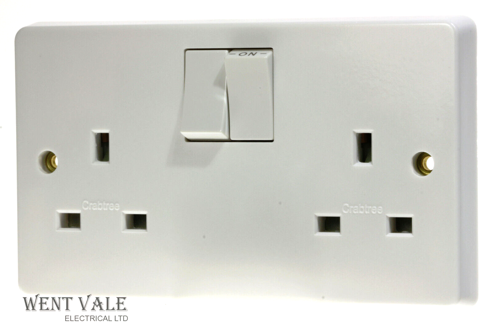 Crabtree Capital Series 4000 - 4306 - Moulded 13a Twin Switched Socket Outlet