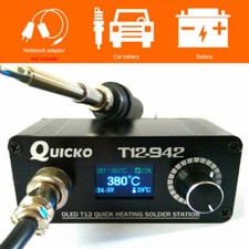 Mini T12-942 Estación de Soldadura Digital OLED + Mango Puntas de Hierro Kit de Herramientas de Soldadura
