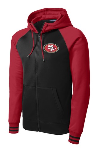 New 49ers Full Zip Jacket Hoodie Hooded 