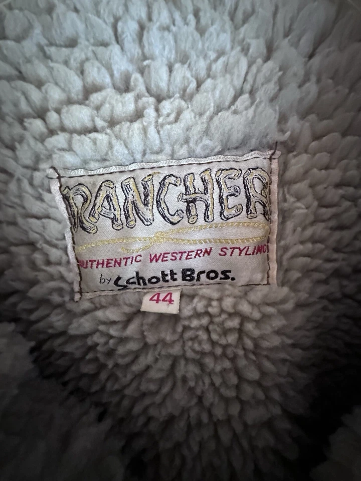 Hombre S Abrigos Chaquetas Chalecos XL Rancher Schott Bros. Foto 3 de 4