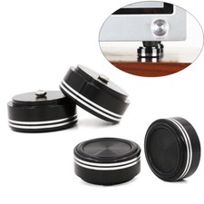 4pcs Aluminum Alloy Rubber Ring HiFi Speaker Isolation Feet Turntable Base Pad