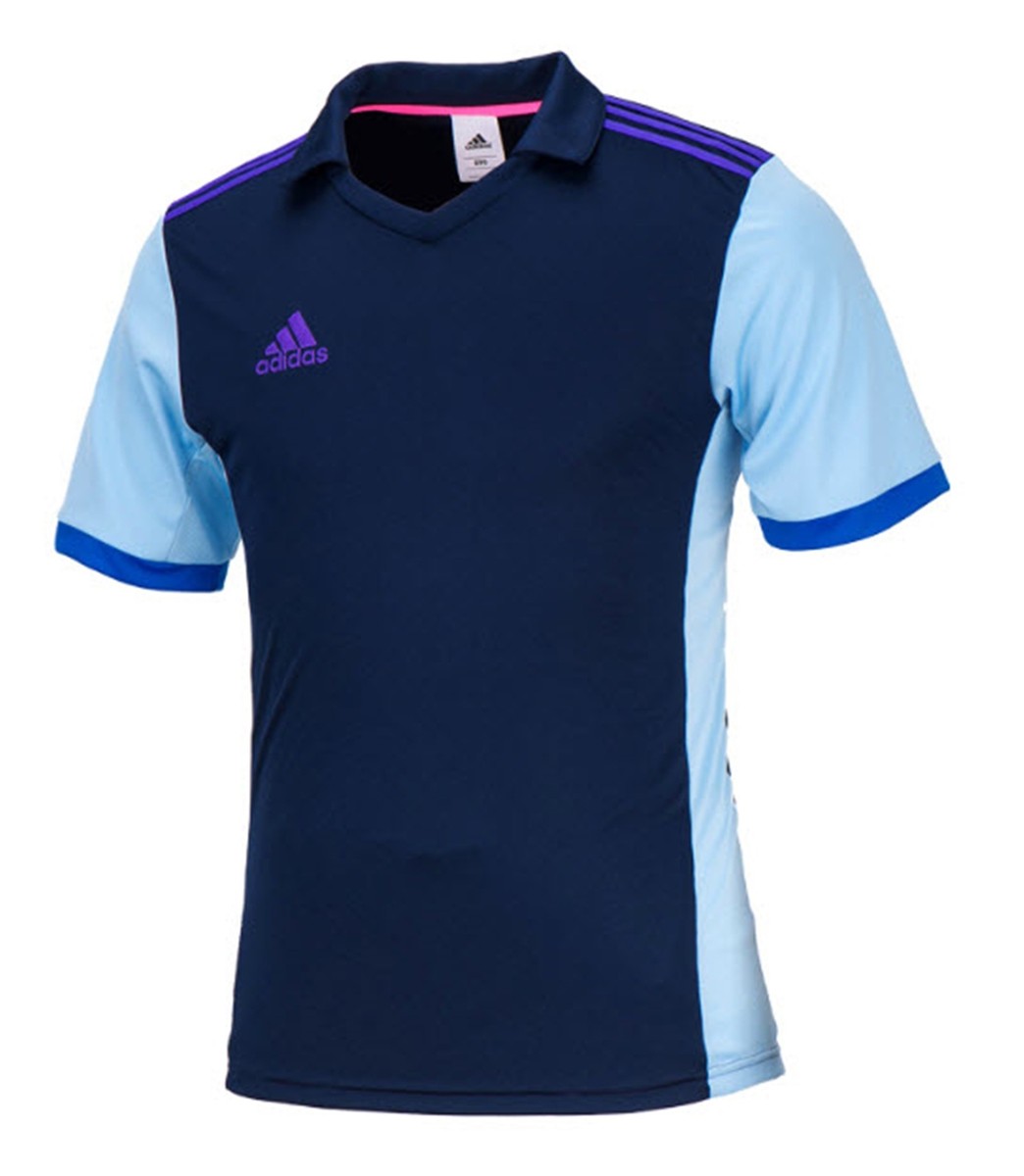 Adidas Men Volzo 15 T-Shirts Running Navy Jersey Training Tee Top