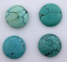 ONE 18mm Round Natural Turquoise Cabochon Gem Stone Gemstone ebs4122