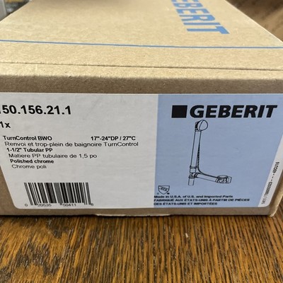 Geberit 150.156.21.1 Waste & Overflow Traditional TurnControl B Polished / Y86
