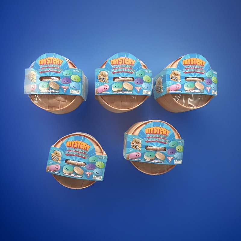 (10) Mystery Squashy Dumplings Blind Pack w/ Dumpling & Steamer Pot, Age 5+ 10