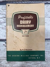 VTG Profitable Dairy Management 7th Edition P E Newman 1949 Cow Information Book