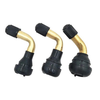 4x PVR60 Motorcycle Tubeless Tire Valve Stems Right Angle 90 Degrees Pull-In