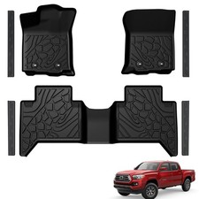 All Weather Floor Mat Door Sill Guards For 2016-2023 Toyota Tacoma Accessories All Weather Floor Mat Door Sill Guards For 2016-2023 Toyota Tacoma Accessories