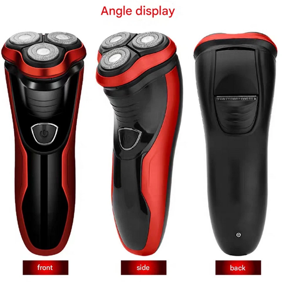 Electric Shaver Mens Razor Rotary Waterproof Pop-Up Trimmer Wet Dry Cordless - Image 3 of 4