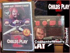 2024 CHILD S PLAY 2 Spirit Halloween VHS Collectors Box Chucky - Sealed 6 Items