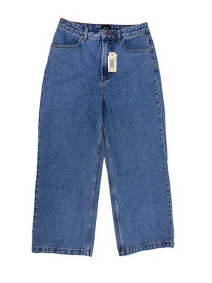RVCA Damen Jeans Coco Relaxed Fit Gr. W30 Hose niedrige Leibhöhe blau