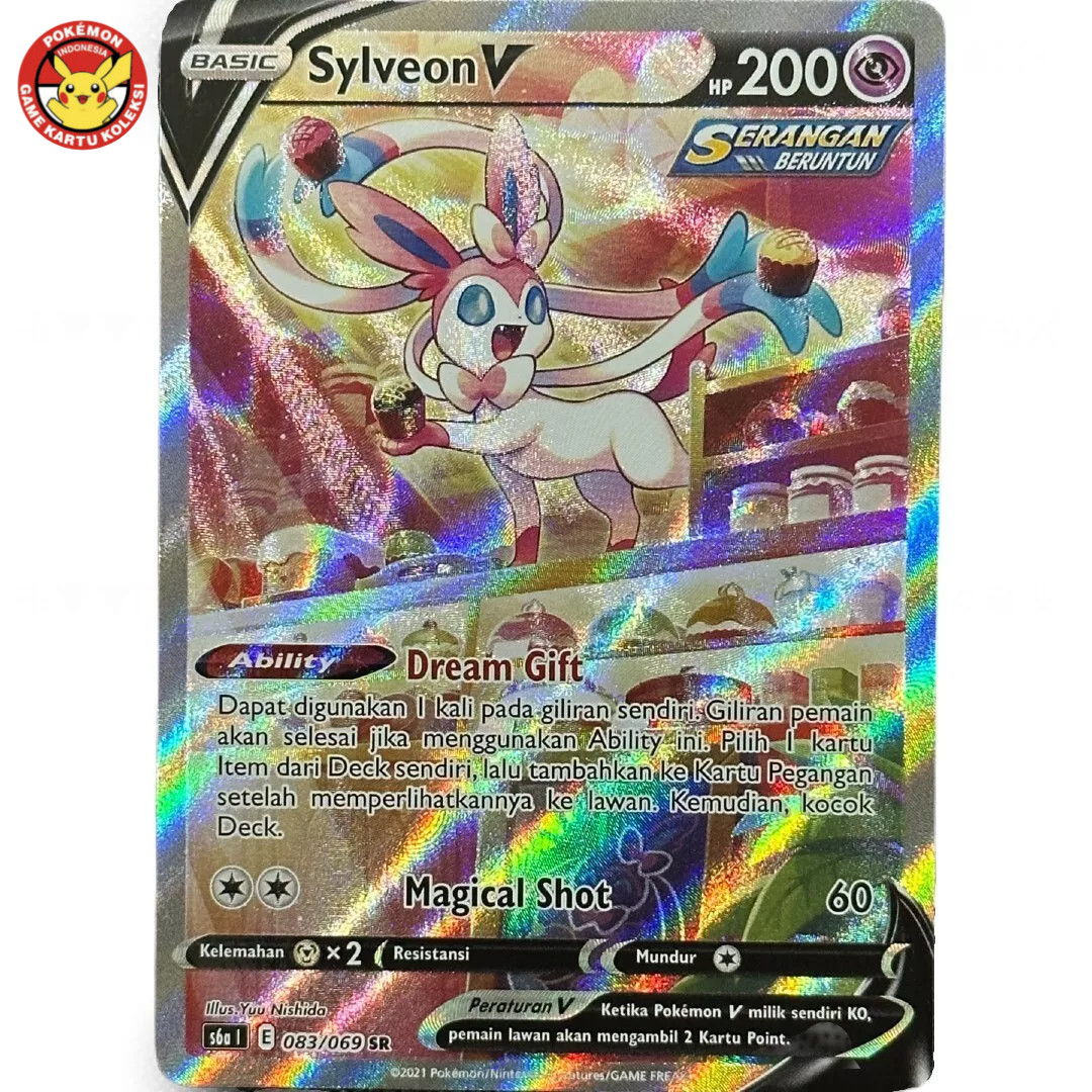 Sylveon V S6a 083/069 SR SA Special Arts Eevee Heroes Pokemon TCG Indonesia