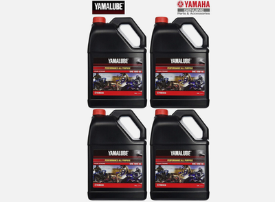 #ad 4x YAMAHA YAMALUBE All Purpose MX 4 Stroke Engine Oil 10W40 SAE LUB 10W40 AP 04 $109.99