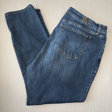 Kut from the Kloth Katy Boyfriend Jeans Dark Wash Blue Denim 16W Stretch
