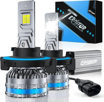 FAHREN 9008 H13 LED Headlight Bulb 60000LM Brigh Fog Light Beam 6500K CANBUS EOA