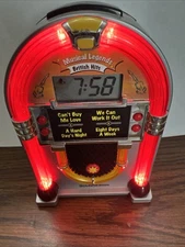 Soundesign Musical Legends British Hits Jukebox Alarm Clock 3163B Classics Works