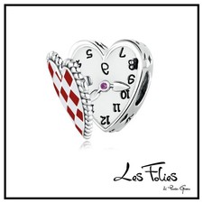 Charm Montre de Poche Alice Pendentif En Argent 925 - Les Folies