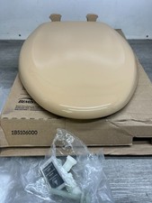 Bemis 1200SLOWT 148 Slow Elongated Closed Front Toilet Seat, Sand