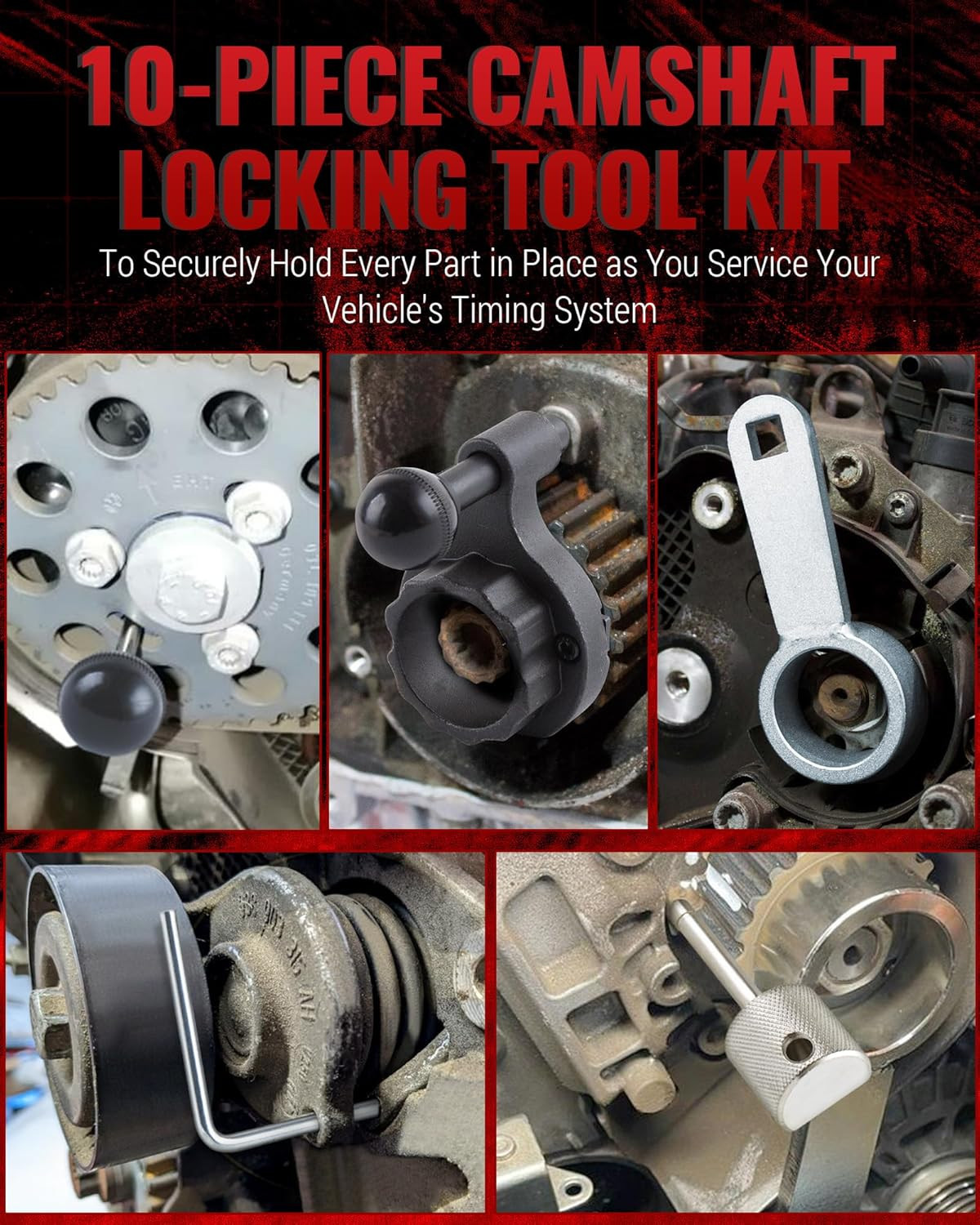 Timing Tool Kit Compatible with VW Audi Tiguan SEAT Skoda 1.4 1.6 2.0 TDI CR, Ca