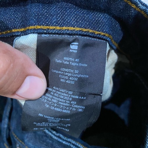 Men's Blue Jeans G Star Raw D-Staq Slim 40 5-Pocket - Picture 6 of 8