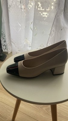 Caprice Pumps Black Beige  Gr. 41 Materialmix aus Leder und Synthetik