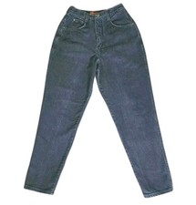 Vtg 80s Bonjour Mom Jeans High Rise Tapered Leg USA Made 24W Women's 11/12R
