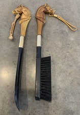 Vtg Horse Head Shoe Horn  Clothes Brush Japan