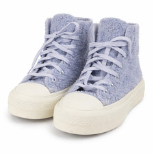 Converse All Star Womens High Top Trainers UK 3.5 Blue Fleece Sherpa Chuck Taylo