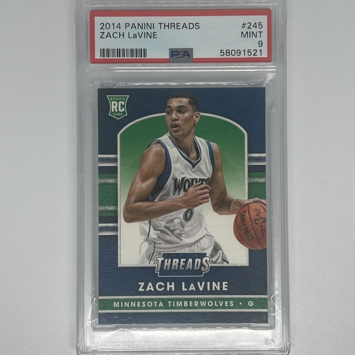 Zach LaVine 2014 Panini Threads RC #245 Rookie Card Timberwolves