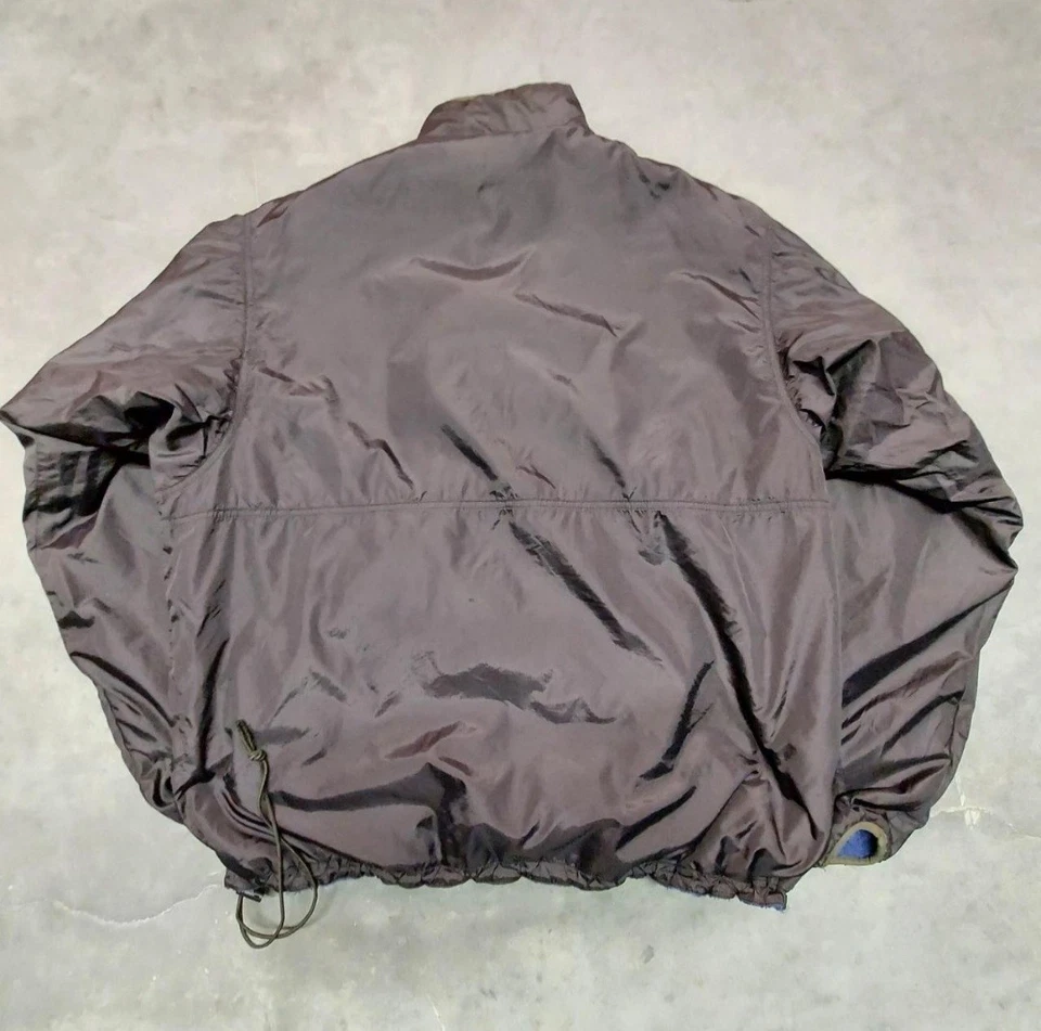 Pullover Vintage Años 90 Patagonia Glissade Púrpura Negro Teal Reversible Pila Profunda J Foto 4 de 4