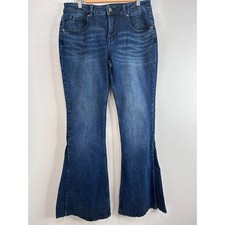 Shyanne Womens Dark Wash Flare Leg Western Jeans 31W x 34L Country Stretch