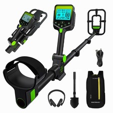Rechargeable Metal Detector Kit for Adults - Foldable, Waterproof Search Coil...