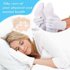 6 Pairs XL White Cotton Gloves for Dry Hand Moisturizing Cosmetic Eczema Hand...