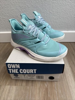 New K Swiss Speed Trac Women s Tennis Pickleball Shoes Blue Purple White, Size 7