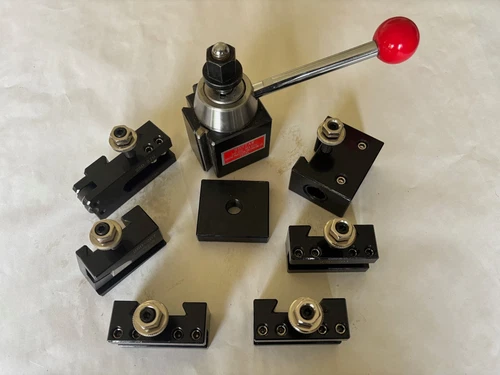 8 pc WEDGE TYPE BXA 250-100 QUICK CHANGE TOOLPOST SET, 11"-14" LATHES Reduced $