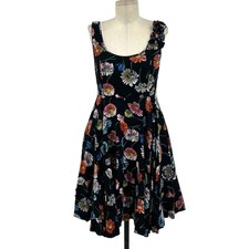 Anthropologie Moulinette Soeurs Astere Everywhere Dress Floral Black Size 2