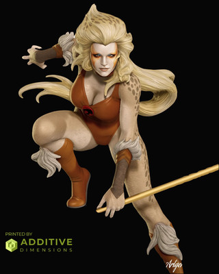 Cheetara by Quez FAN ART 1:6 Statue Resin 3D Printed DIY Model Kit