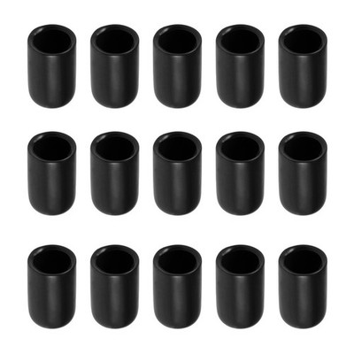 Screw Thread Protector Cover Rubber End Caps for Screw Bolt 10mm ID/Black/80 Pcs