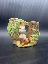 Vintage Ceramic Hornsea Withernsea Fauna Double Posey Bud Vase Collectable