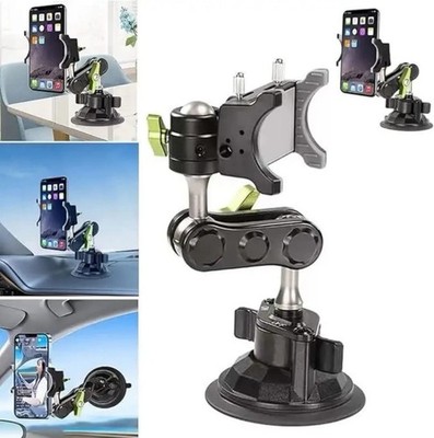 360° Universal Car Mount Phone Holder Stand Suction Cup Windshield Magic Arm