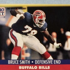 PRO SET 1991 Bruce Smith #83 Buffalo Bills NFL Football Trading Card