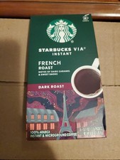 Starbucks VIA Instant Dark French Roast Coffee - Pack of 8