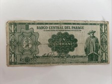 1 Guaran&iacute; Paraguay 25. M&auml;rz 1952 Banknoten Geldschein