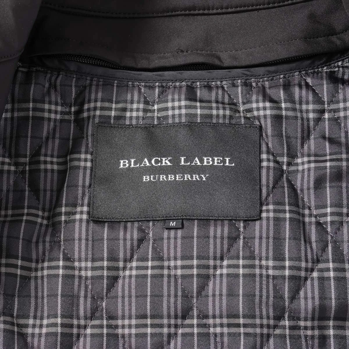 BURBERRY BLACK LABEL Polyester Trench Coat M Men's Black Lined  D1A14-803-09 col thumbnail 6