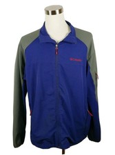 Columbia Mens Full Zip Navy Gray Outdoor Coat Jacket XL