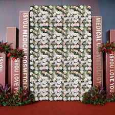 6Pcs Artificial Silk Flower Rose Wall Panels Wedding Party Venue Decor 60*40cm